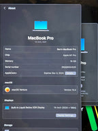 MacBook Pro M1 Pro 10-Core CPU and 16-Core GPU 14 Inch (Late 2021) 1TB SSD 6H76