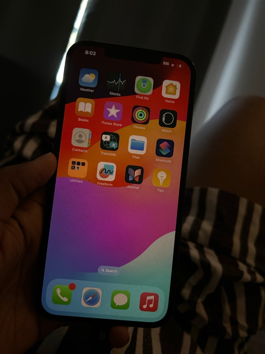 Unlocked Pacific Blue iPhone 12 Pro Max Factory Reset completed 1H17