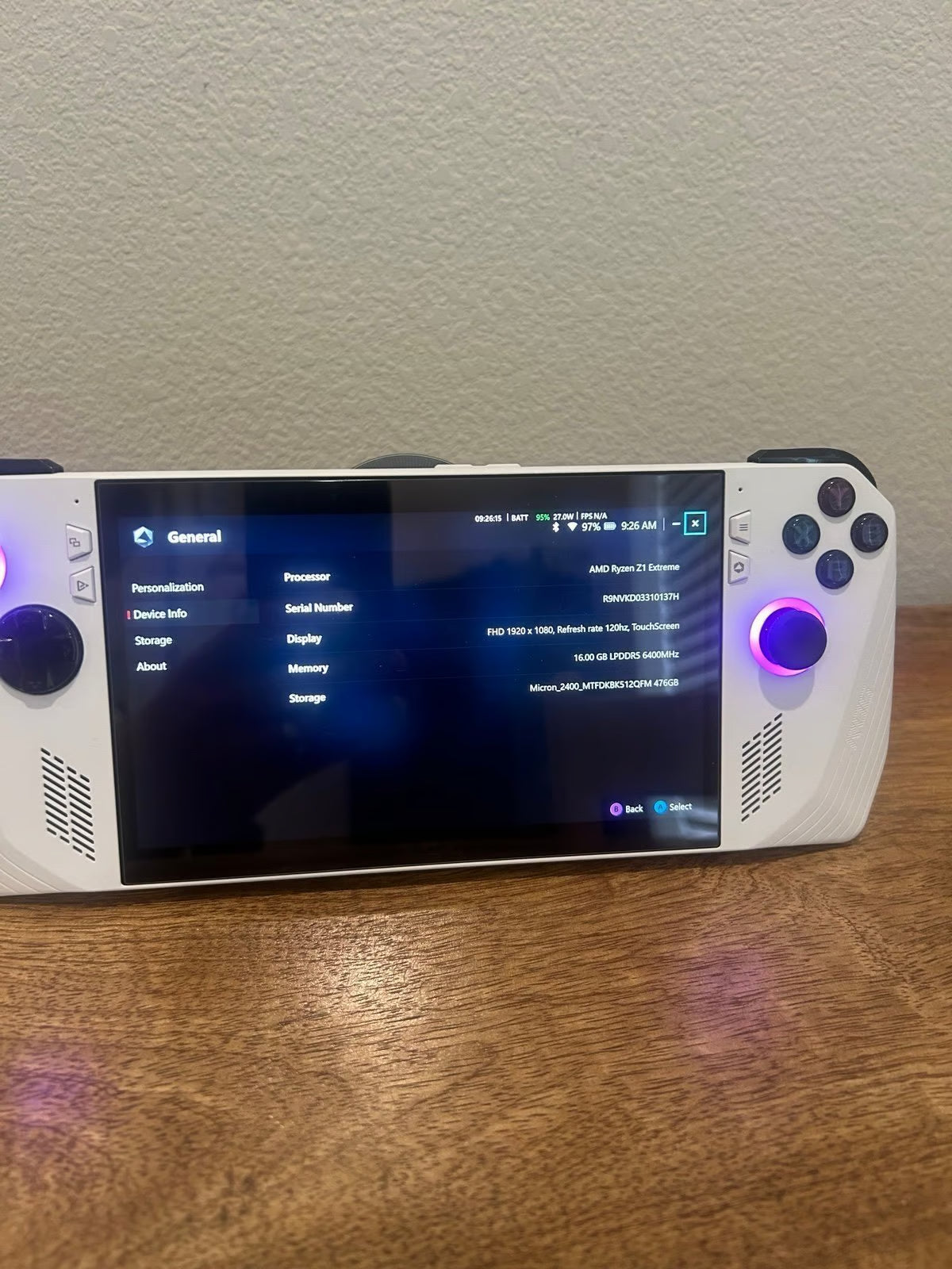 Asus Rog Ally z1 extreme 8M23