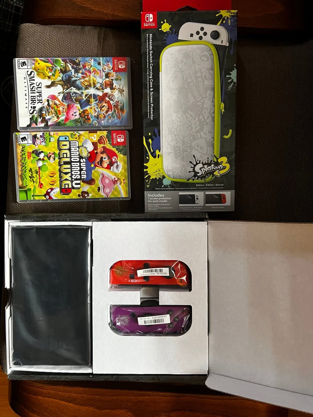 Nintendo Switch OLED Model: Pokemon Scarlet & Violet Edition + Games/Extras 7Y96