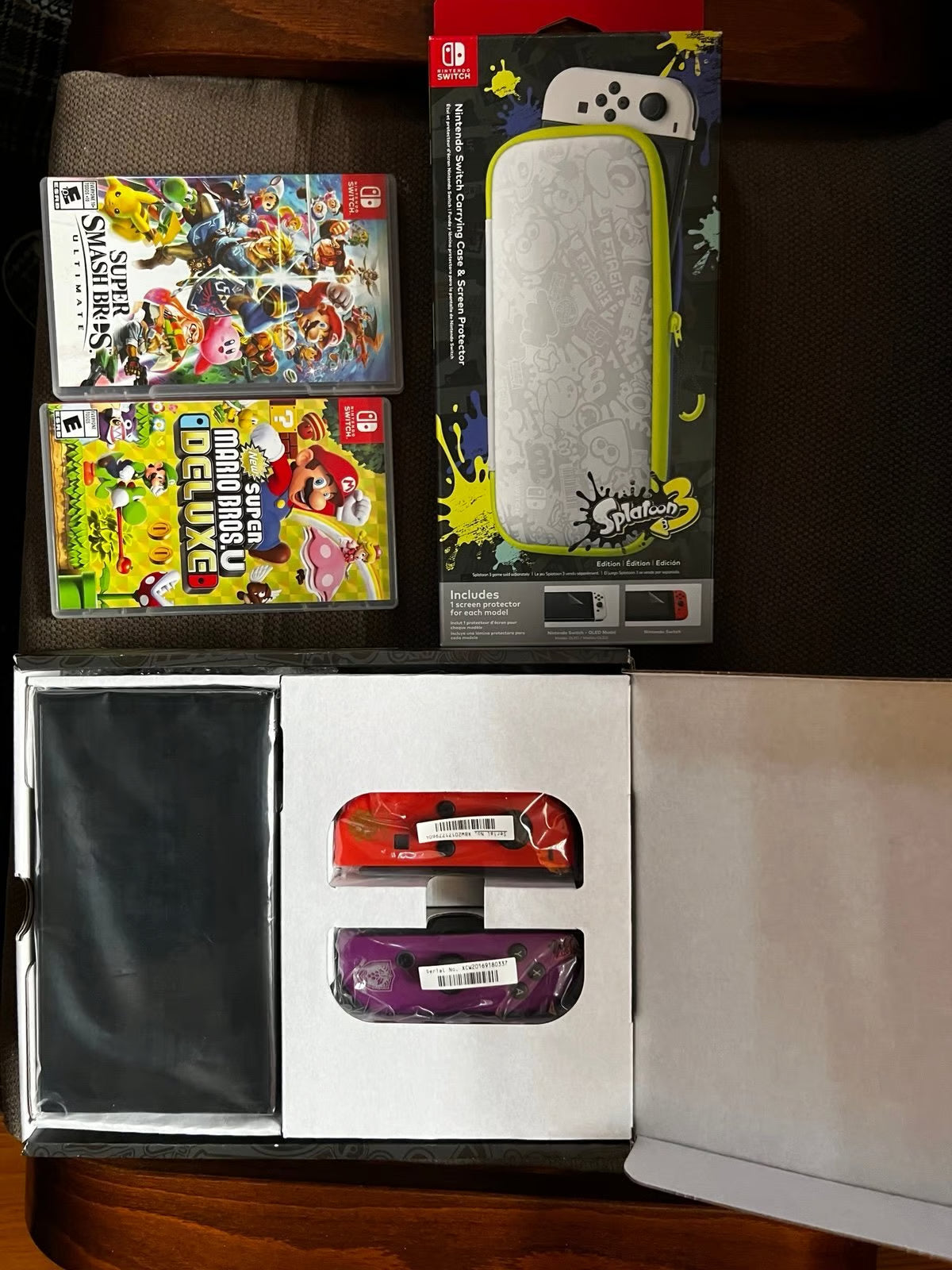 Nintendo Switch OLED Model: Pokemon Scarlet & Violet Edition + Games/Extras 7Y96