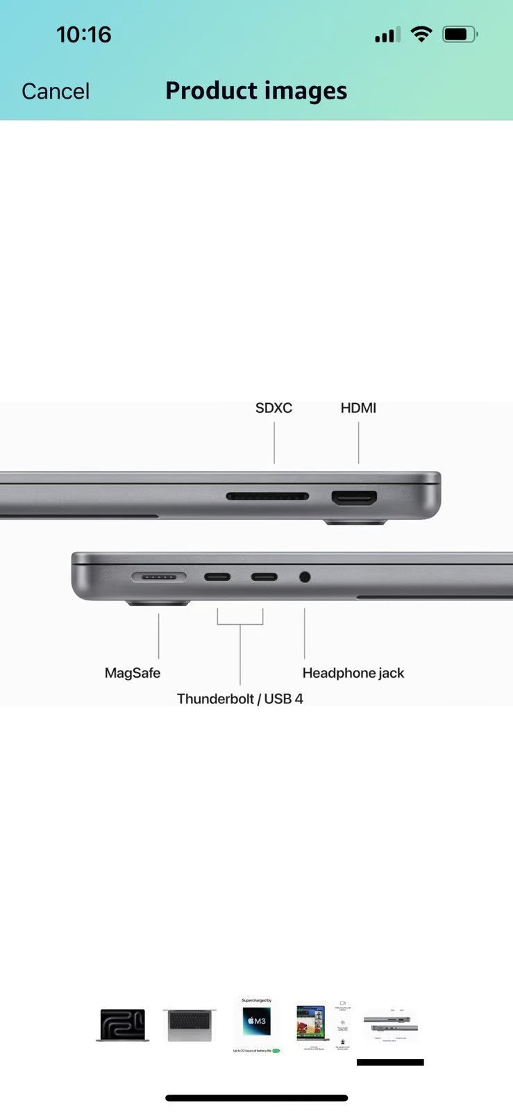 Apple 2023 14"" MacBook Pro Laptop M3 Pro 6S81