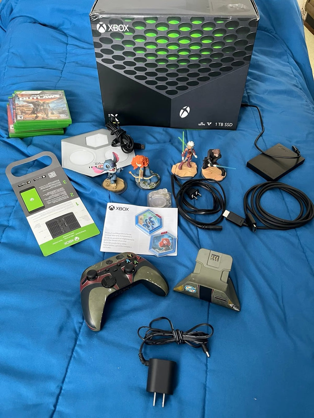 Microsoft Xbox Series X 1TB SSD Home Console system big bundle HDMI Blu-ray 9R97