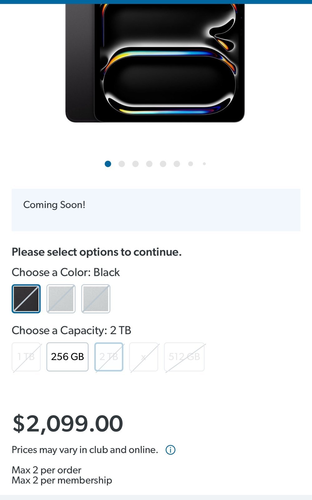 ipad pro 13 inch m4 2TB 7P52