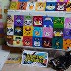RARE New Nintendo 3DS W/ Animal Crossing No. 68 Plates W/ 32GB, Charger & Games
