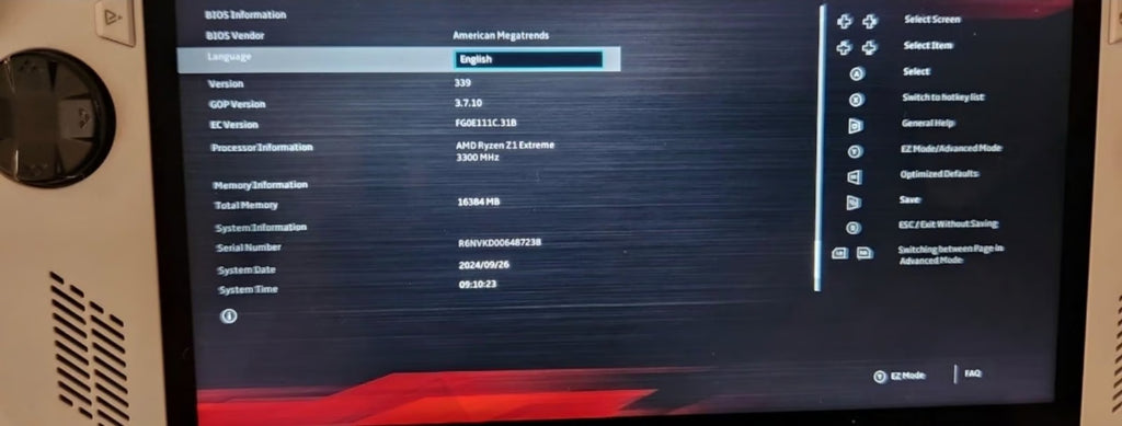 ASUS rog ally z1 extreme 1Q53