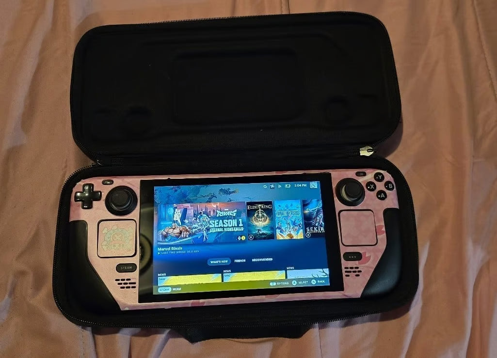 Steam Deck 64gb with 512 micro as card and case 9R21