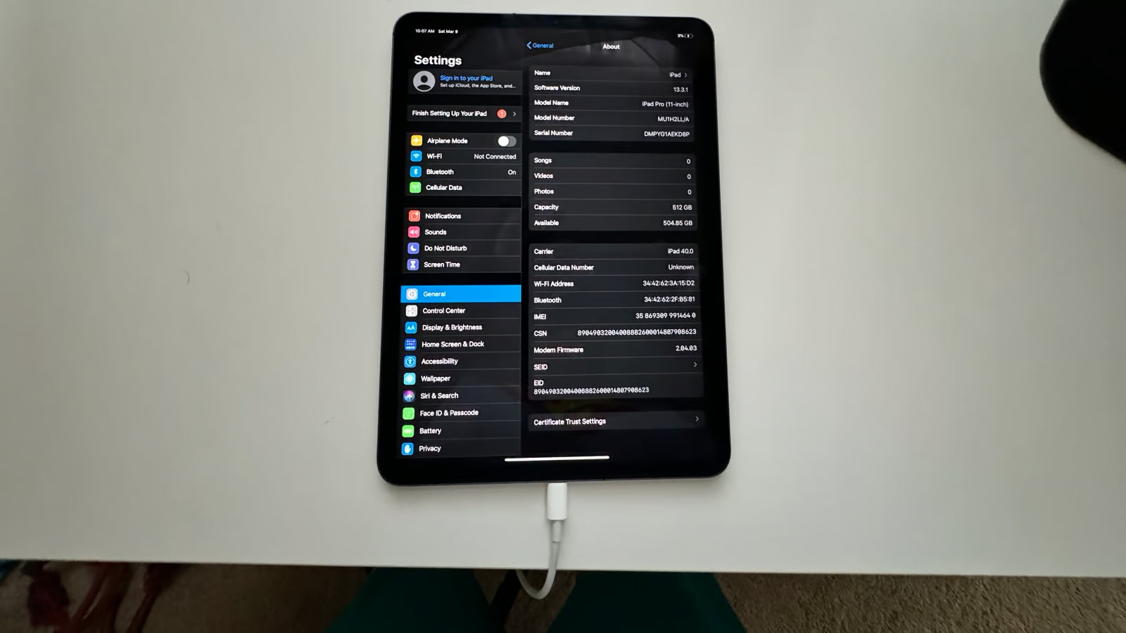 Unlocked Apple iPad Pro 11�?1st Gen 6A13