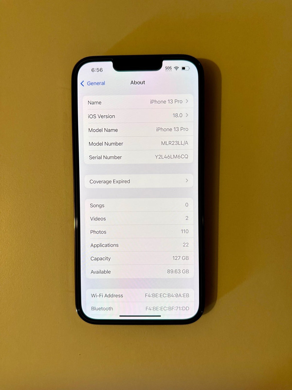 Apple iPhone 13 Pro 128 GB 6N58