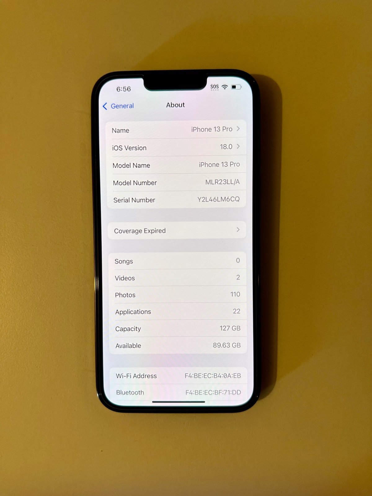 Apple iPhone 13 Pro 128 GB 6N58