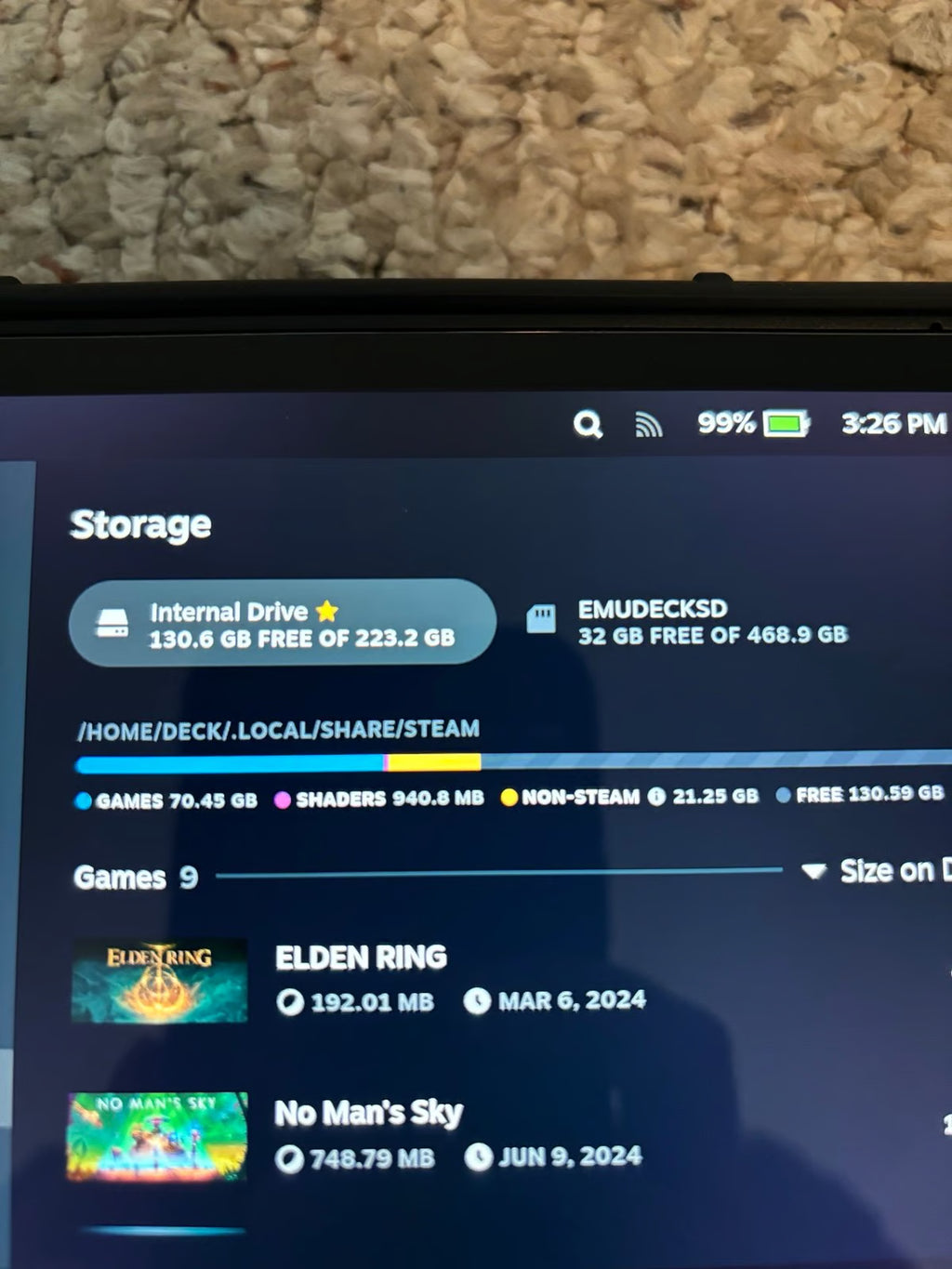 Valve Steam Deck 256 GB Pristine Condition with Bonus 512 GB Micro SD Card 1S12