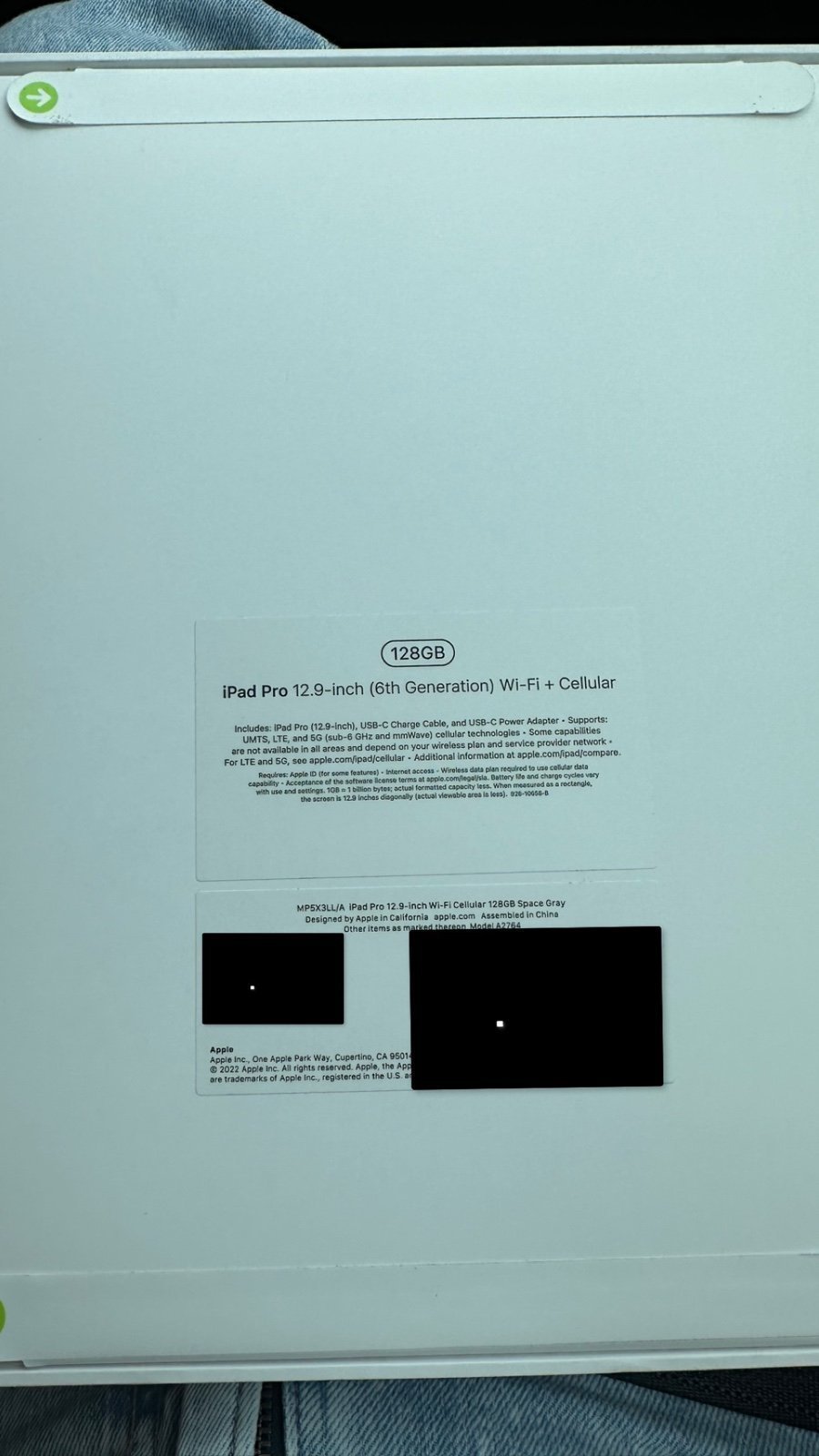 12.9 In. Brand New Sealed iPad Pro 6th Generation 1C71