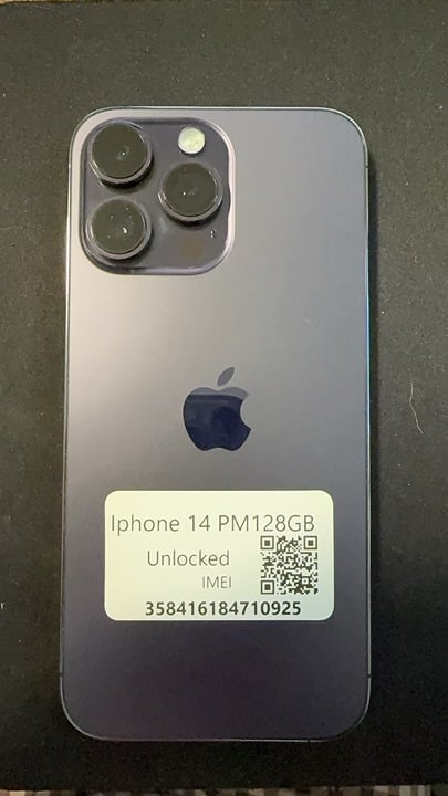 Apple iPhone 14 Pro Max Physical SIM Card + Esim 128GB Unlocked 8N32