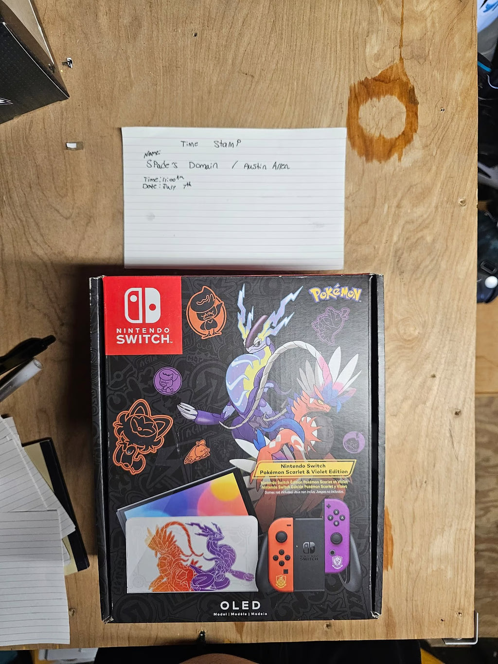 Nintendo Switch OLED Pokemon Scarlett & Violett Edition 6W61