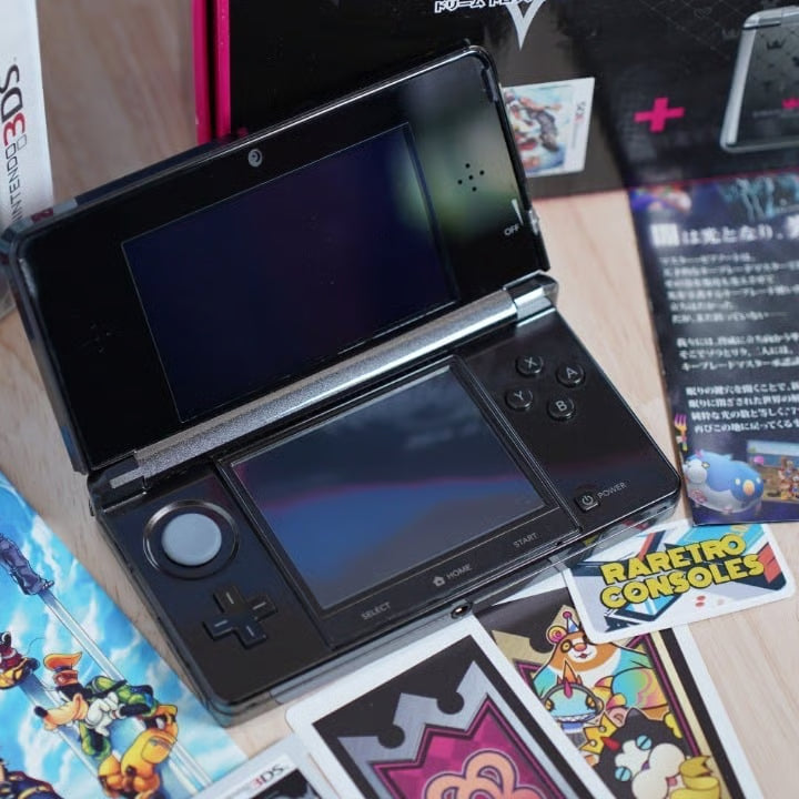 Nintendo 3DS Kingdom Hearts 3D Dream Drop Distance Console W/ Box, SD, 80+ Games