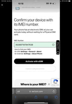 Unlocked blue IPhone 15 with pink wireless charging otter box case 8Y38