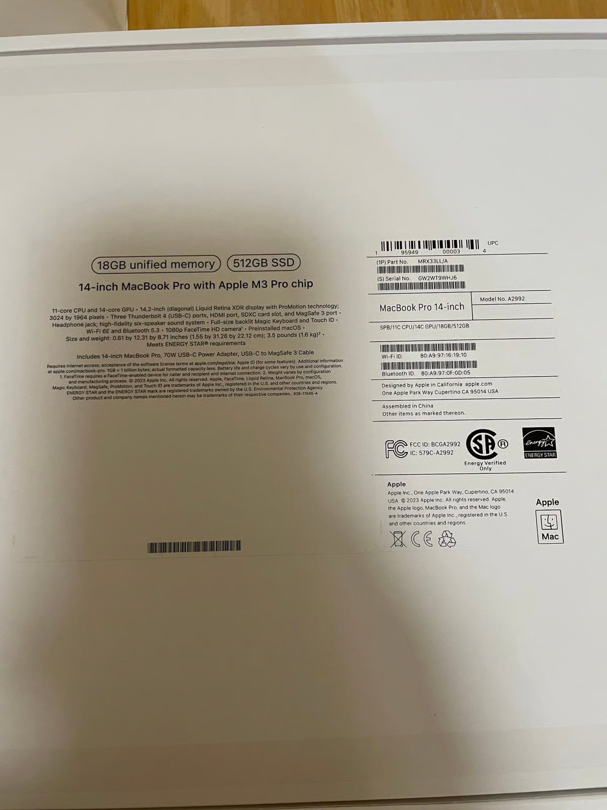 MacBook Pro 2024 14鈥?2M22