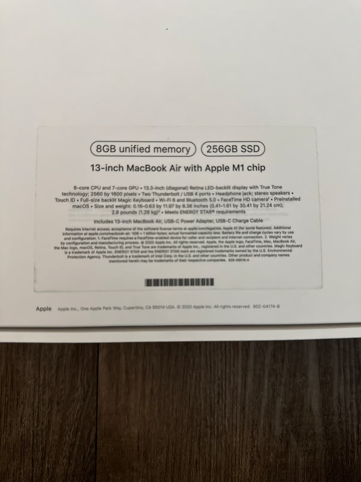 Apple macbook air m1 2020 5D83