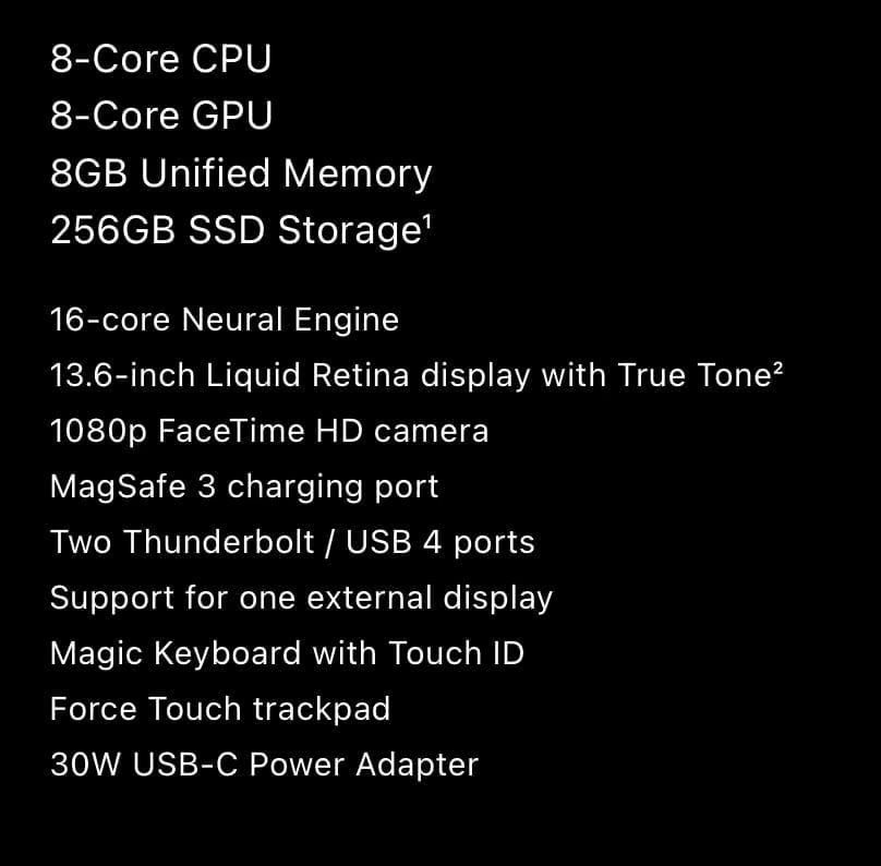 MacBook Air M2 13鈥?7R32