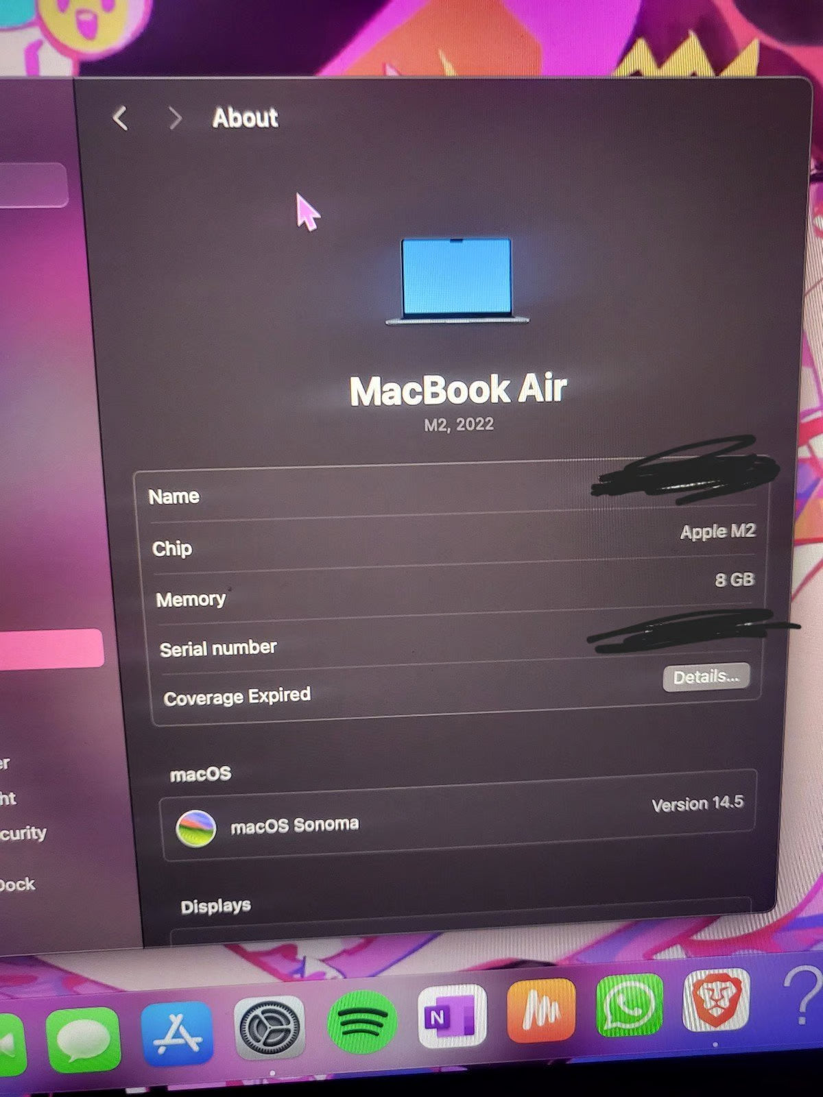 Macbook Air M2 13 inch 1F36