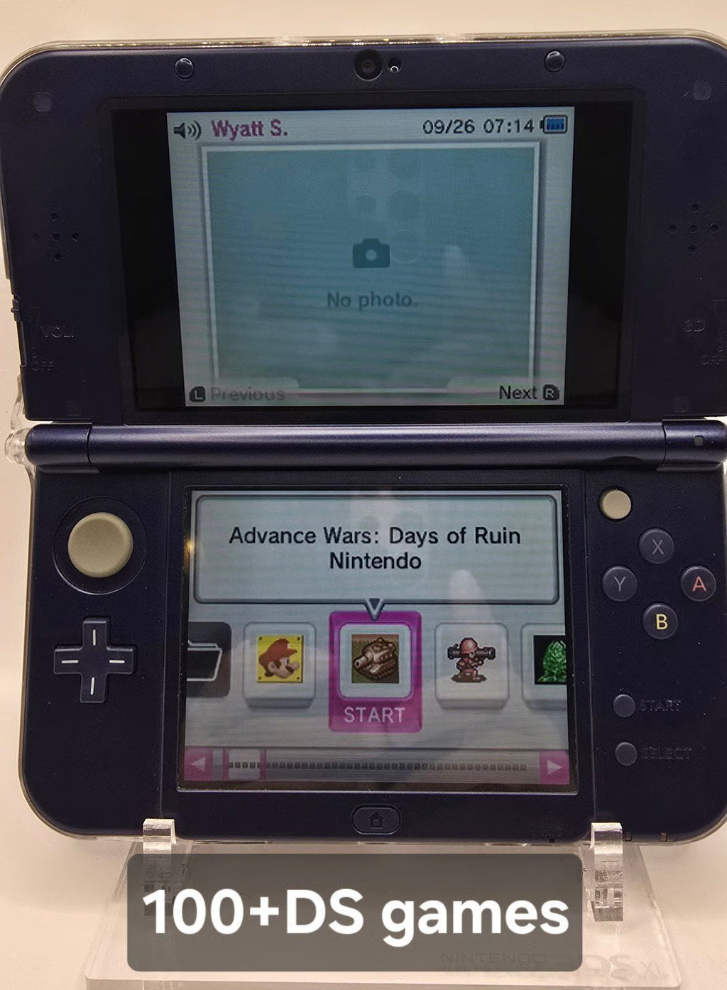 New Nintendo 3DS XL Galaxy Edition Top and Lower IPS SCREEN/Games, , 128GB SD