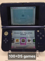 New Nintendo 3DS XL Galaxy Edition Top and Lower IPS SCREEN/Games, , 128GB SD