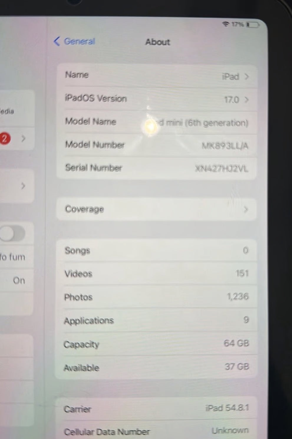 iPad mini 6th gen 64Gb 3M19