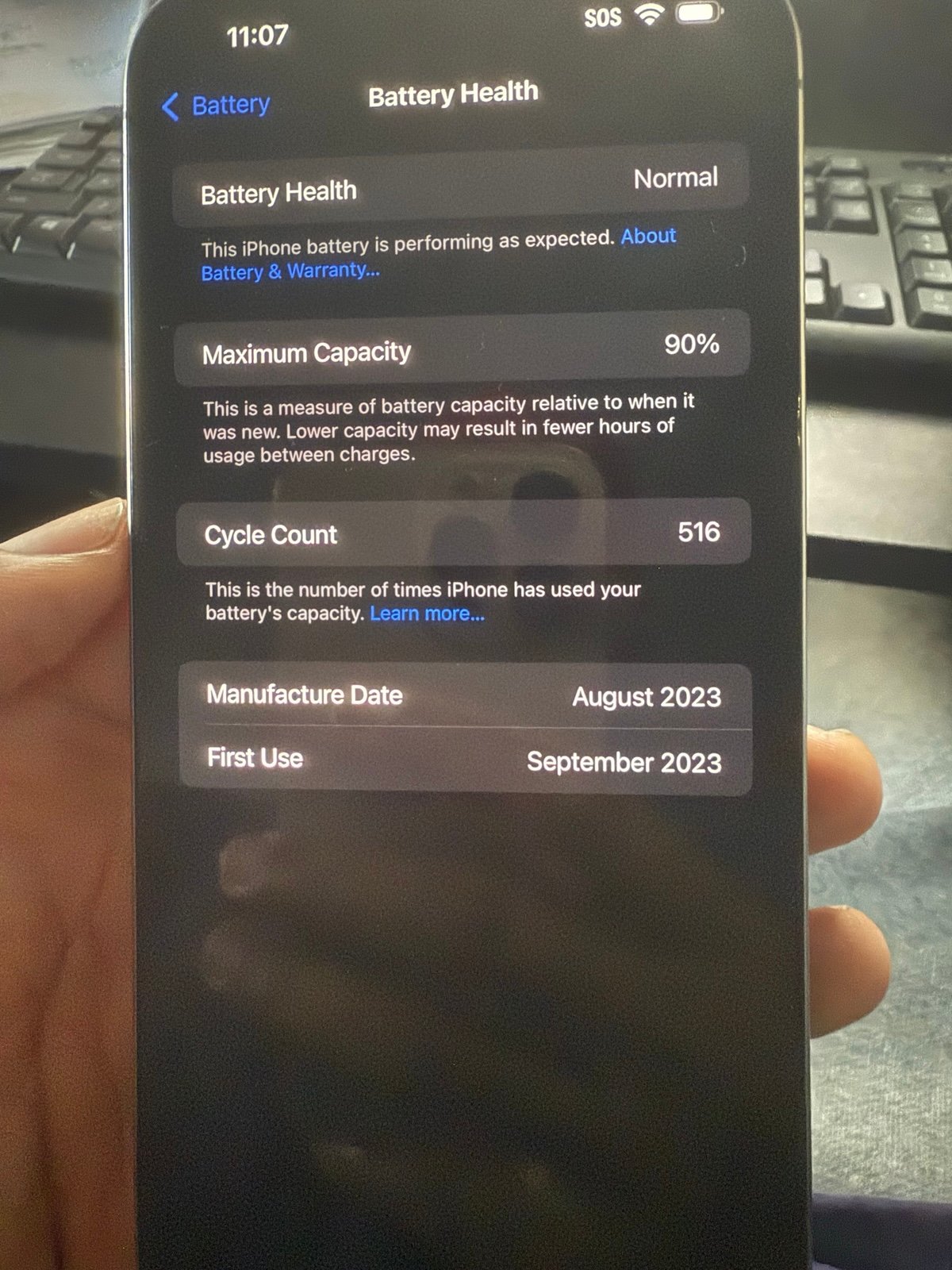 Apple iphone 15 pro max phone 7C61