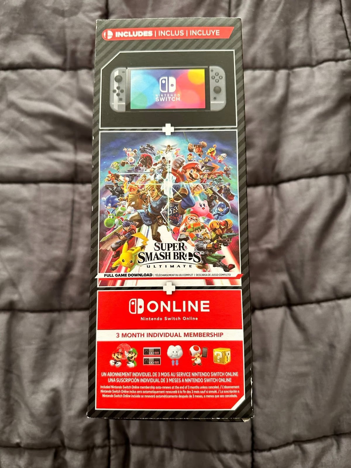 Brand New Sealed super smash bros ultimate nintendo switch oled bundle 9O28