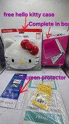 In box New Nintendo 3DS XL Pink /Games, , 128GB SD