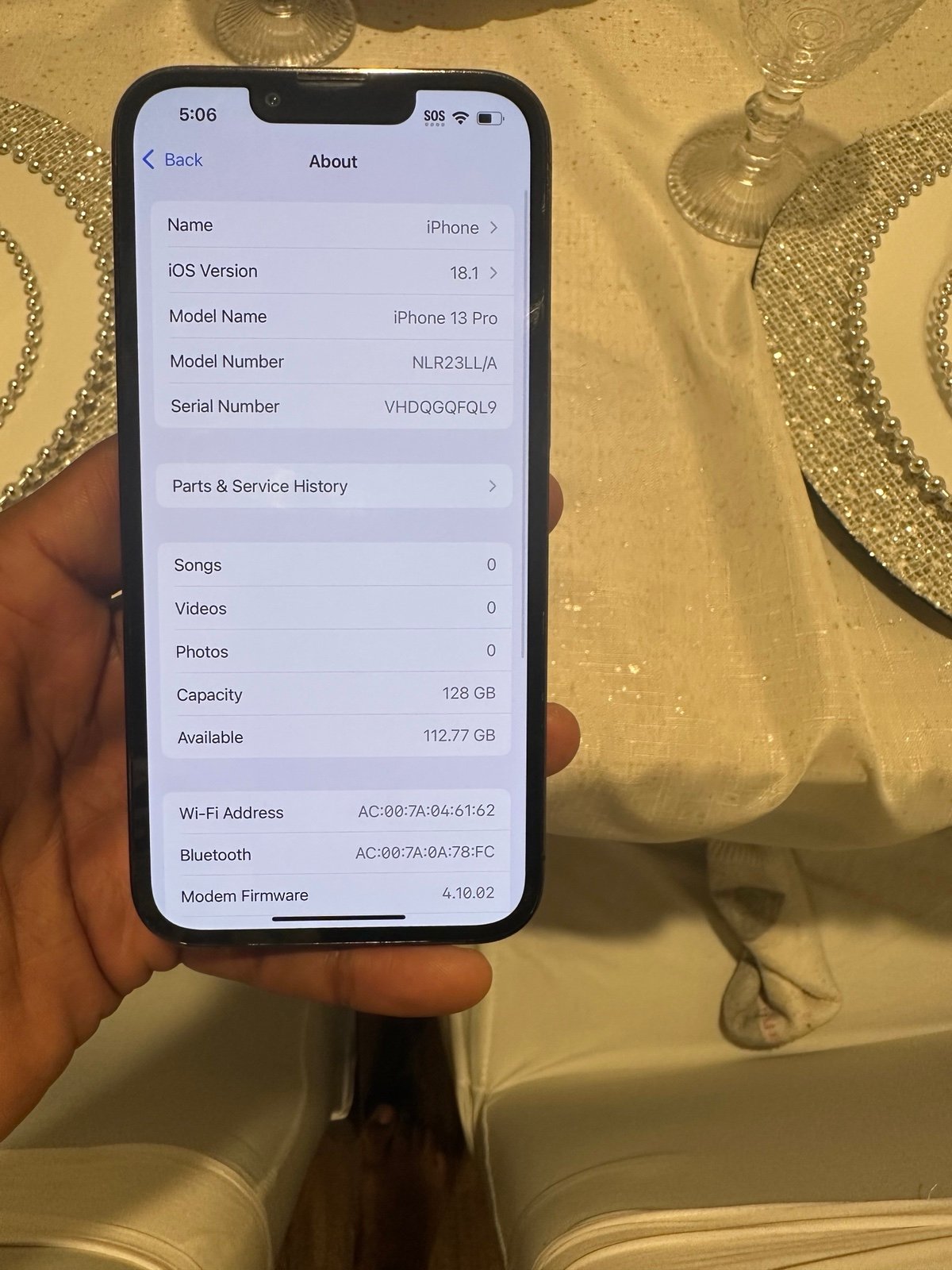 Apple iPhone 13 Pro 128 GB in Graphite for Unlocked 9R55