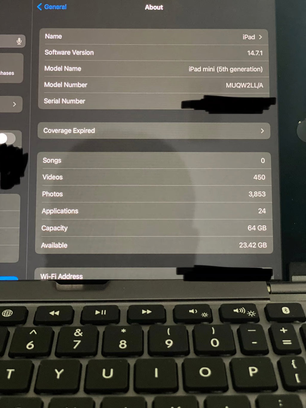 5th Gen iPad Mini (Wi-Fi version) 64Gb 6T99