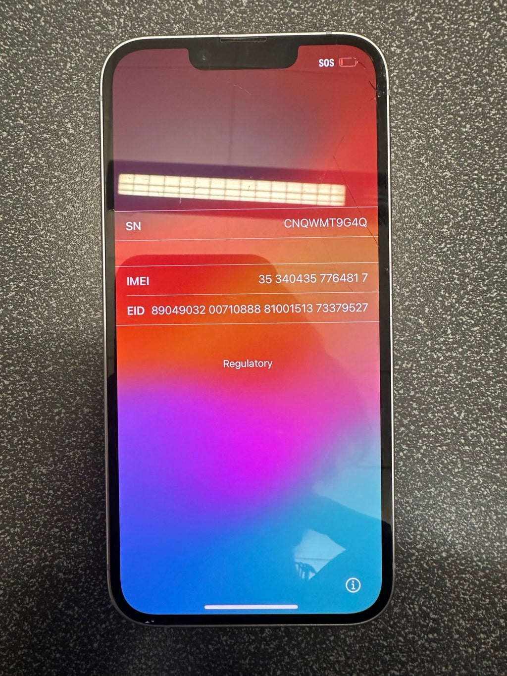 Apple iPhone 14 - 128GB Purple (T-Mobile ONLY SIM Locked) - 100% Battery Health 2D53