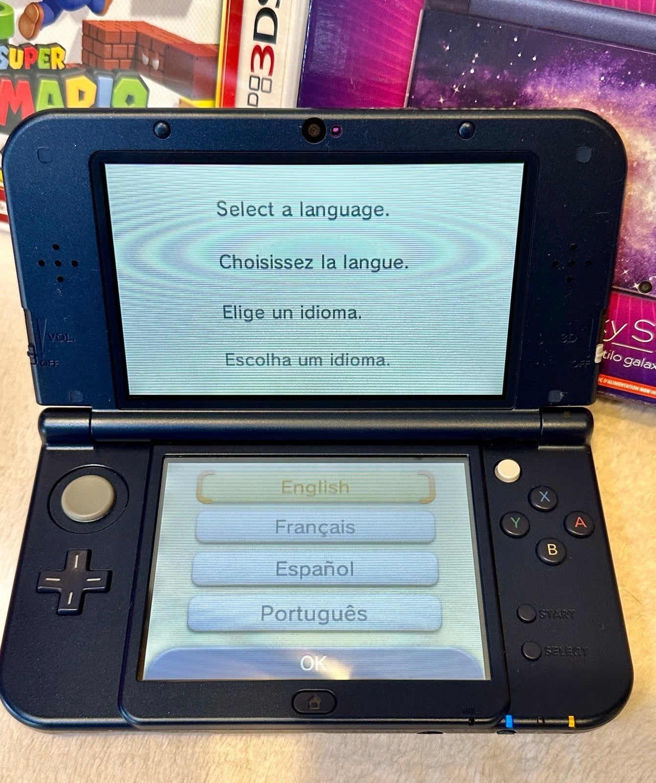 Nintendo 3DS XL Galaxy + 9 Game Bundle