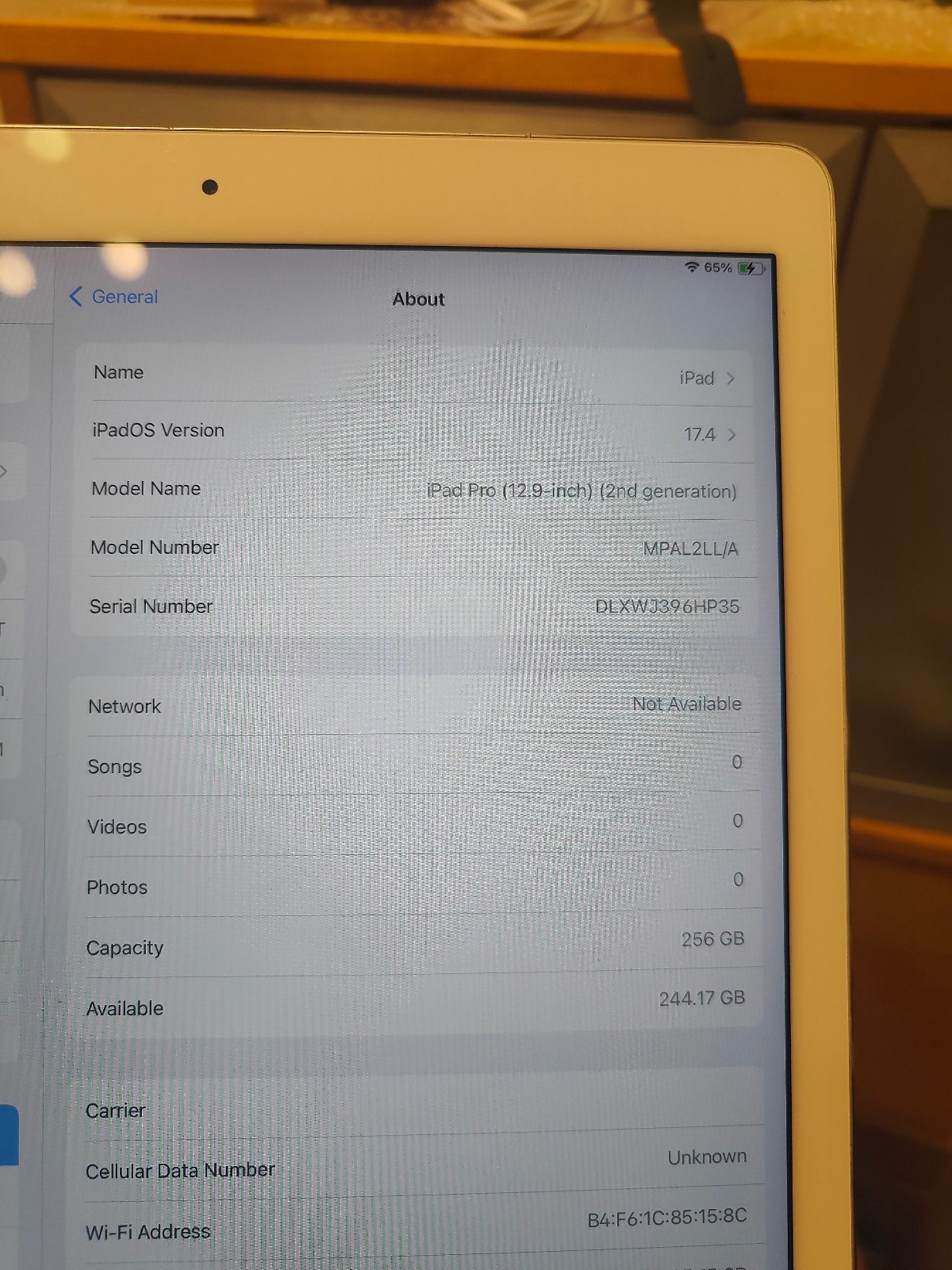 256gb Sim Unlocked Apple IPad pro 12.9 inch 256gb lte 9G66