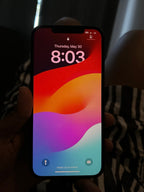 Unlocked Pacific Blue iPhone 12 Pro Max Factory Reset completed 1H17