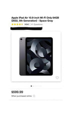 Apple iPad Air 5th Generation 64 GB - Brand New - Starlight / Black 5B27