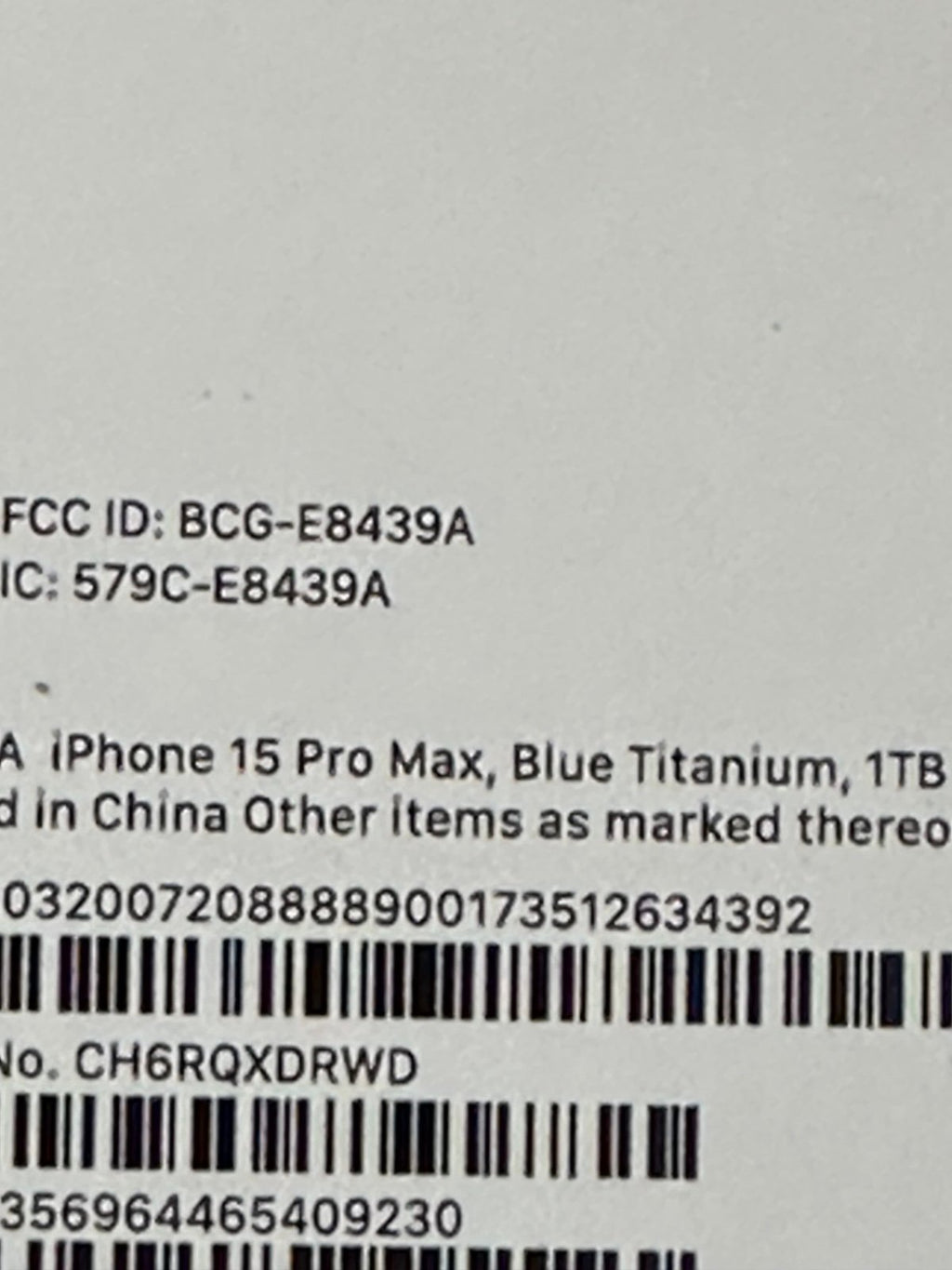 APPLE IPHONE 15 PRO MAX ****( 1 TB ) ***** BLUE TITANIUM ATT NEW SEALED 3J97