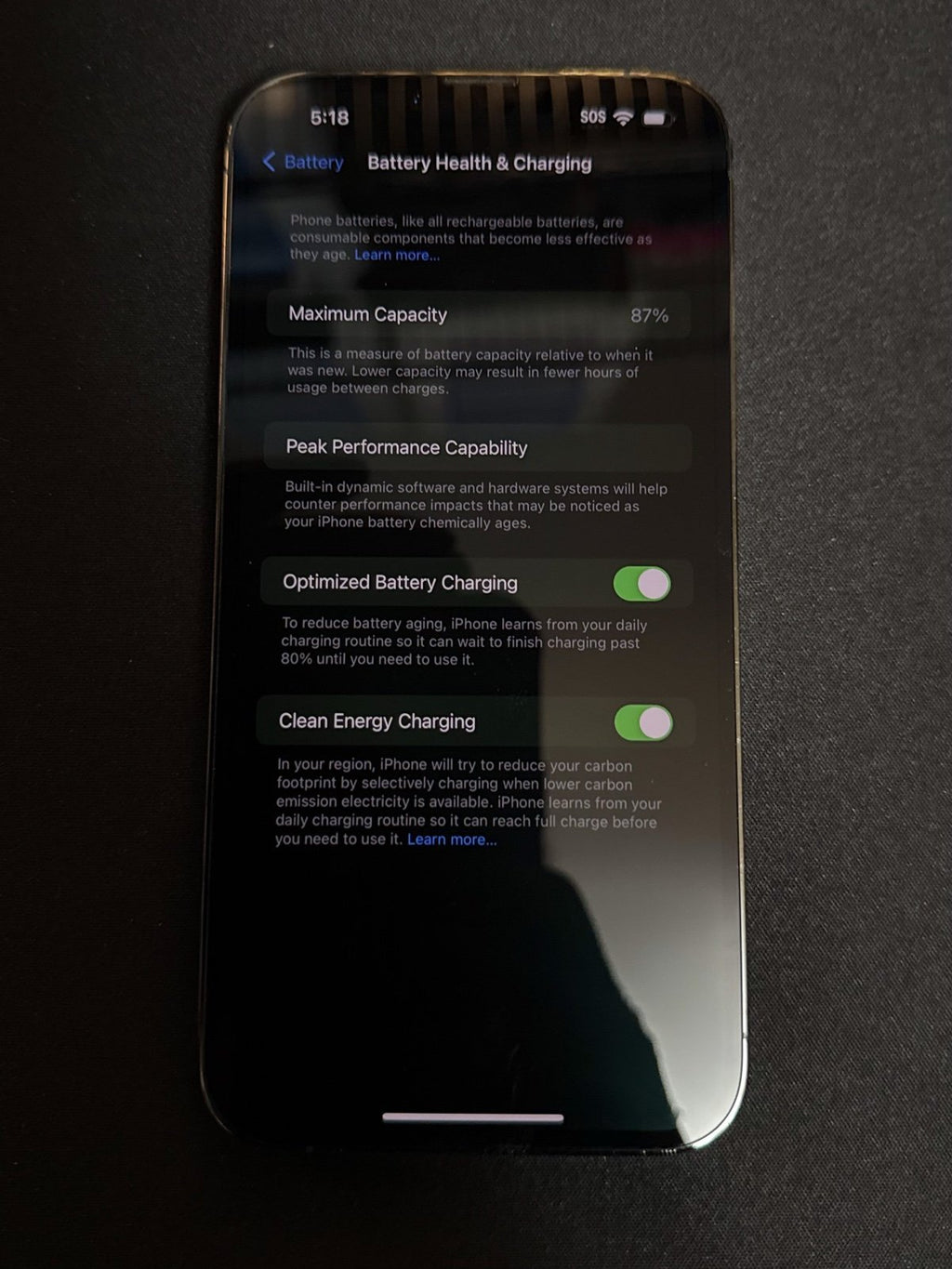 iPhone 13 Pro Max 128 GB Unlocked in Alpine Green - model # MNCE3LL/A 3W25