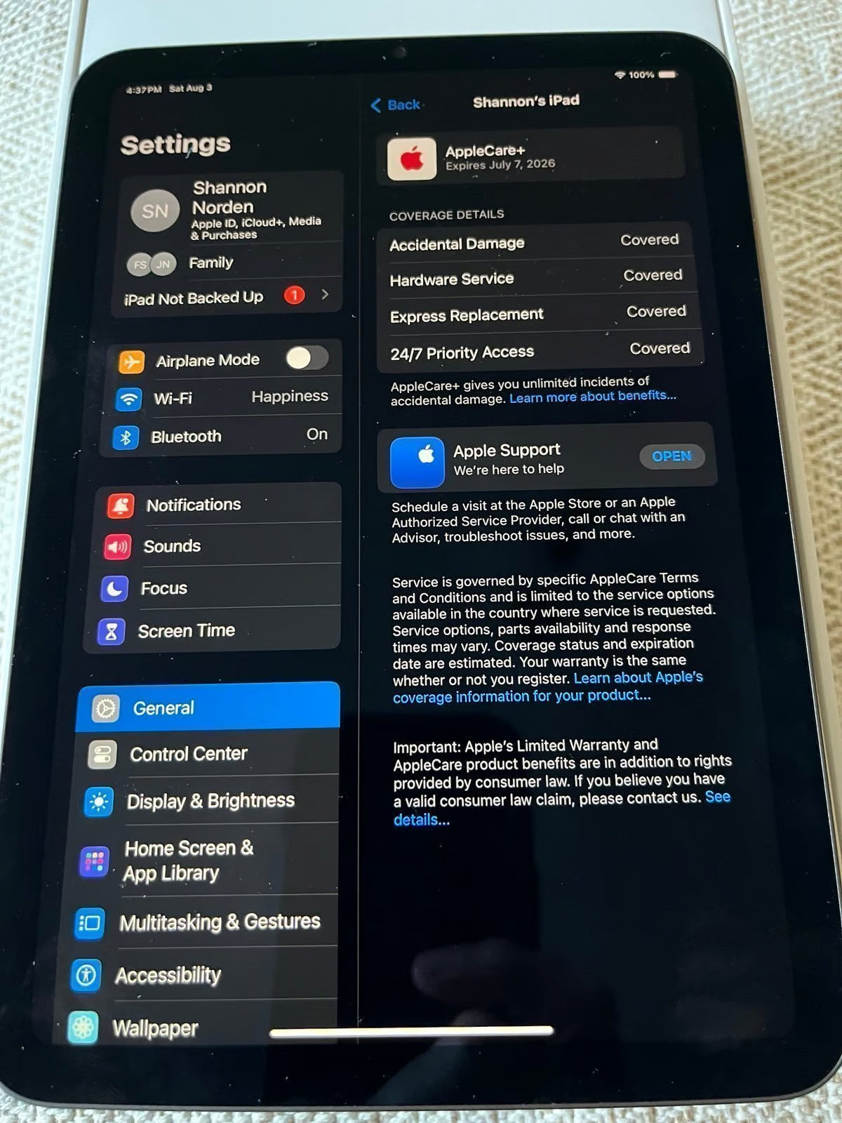 Apple iPad Mini 6th Generation with AppleCare 9Z27