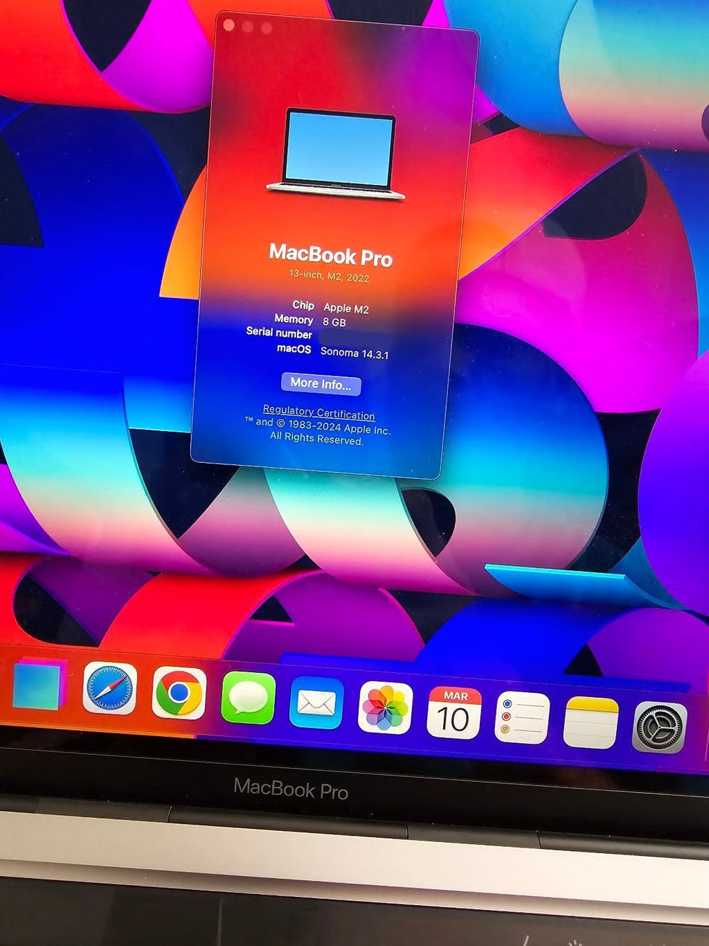 Apple MacBook Pro M2 13in 8O39