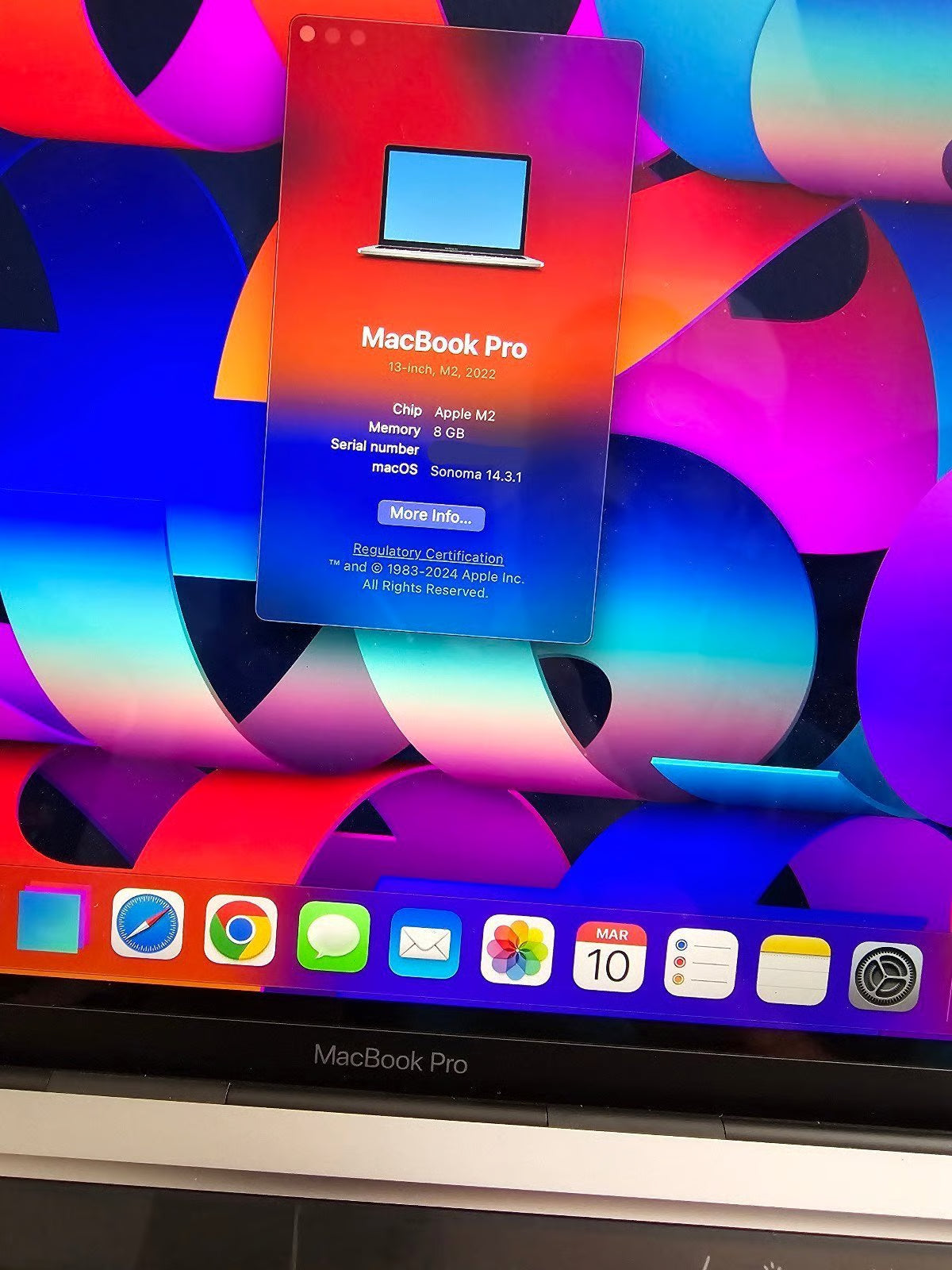 Apple MacBook Pro M2 13in 8O39