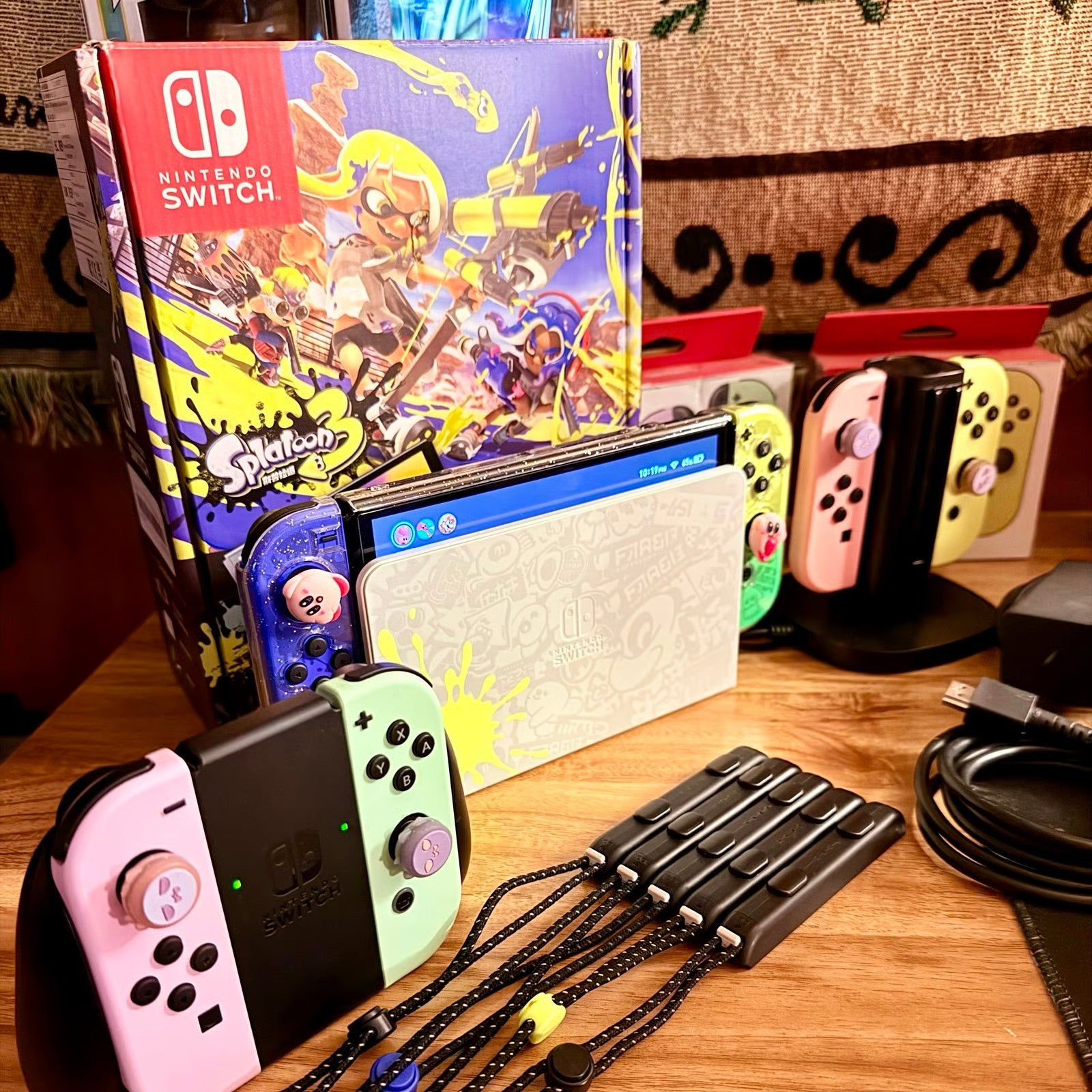 Nintendo Switch Splatoon OLED with EXTRAS!! 3M67