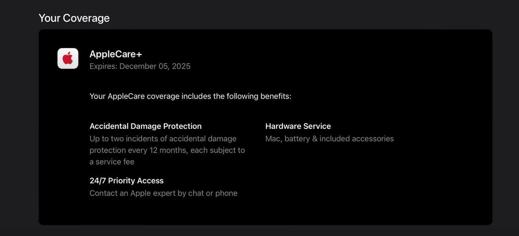 NEW Macbook Pro 16 inch + Apple care 2025 9H39