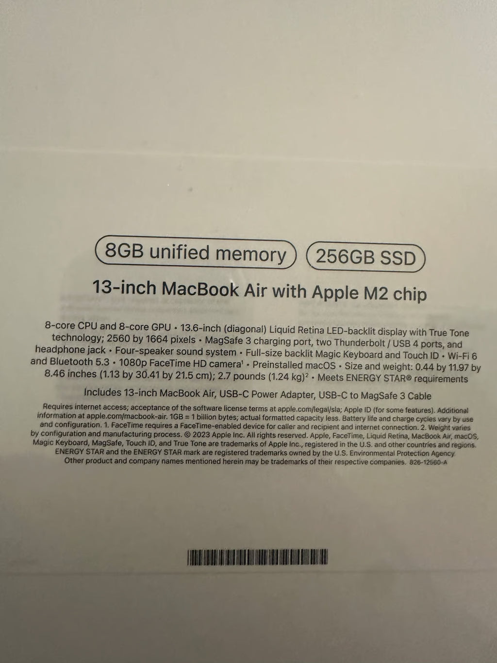 Apple MacBook Air m2 15 7E87