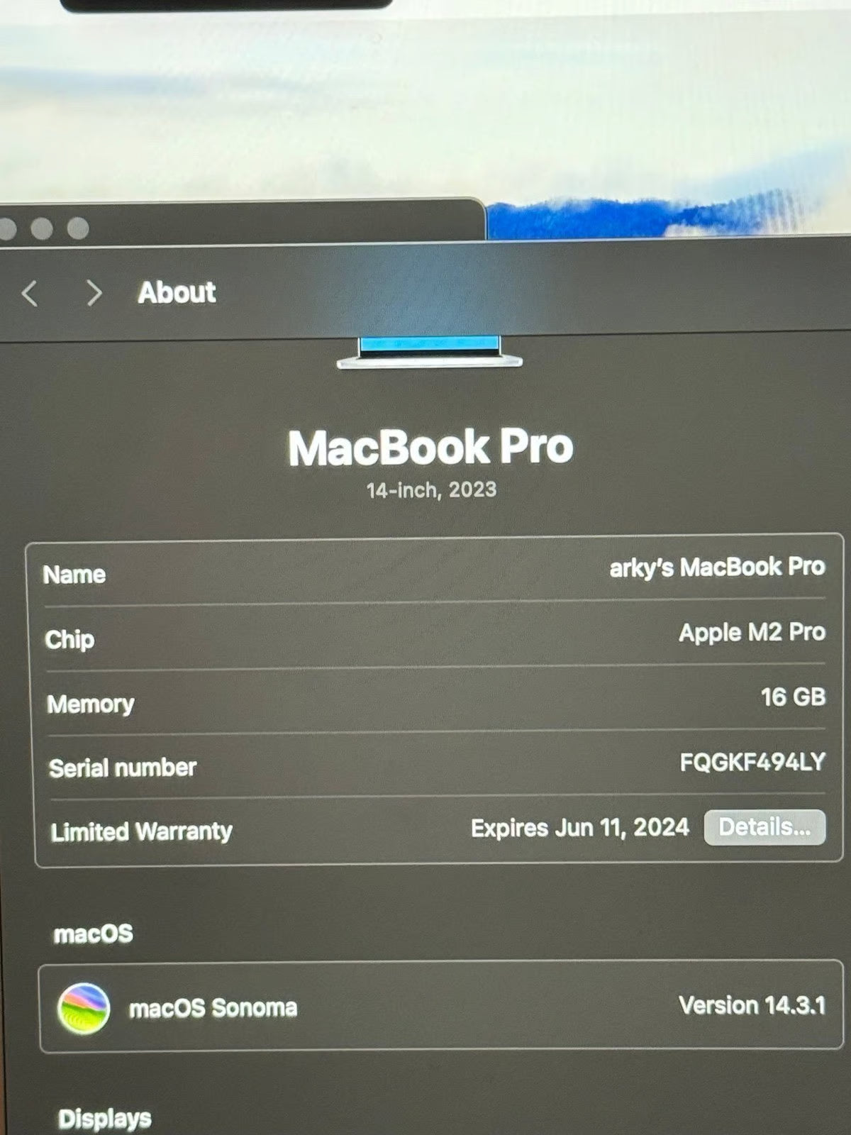 MacBook Pro 8X63