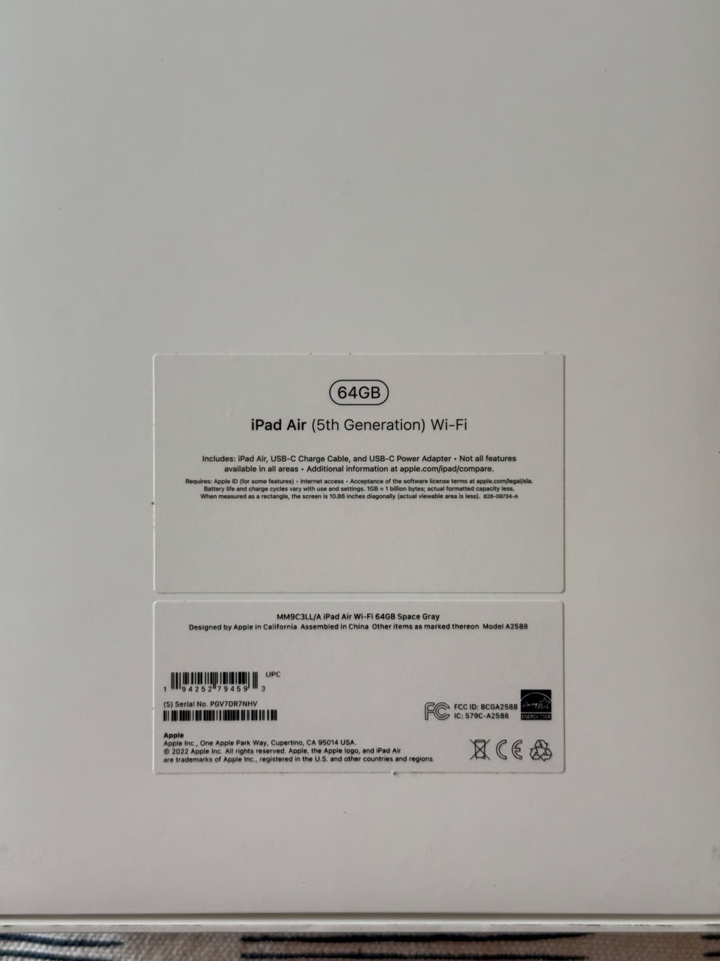 iPad Air 5th generation 7A78