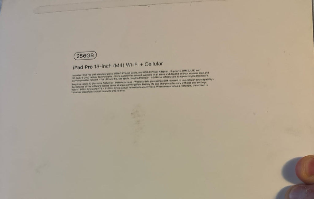 ipad pro 13 inch 256gb Cellular 2Z58