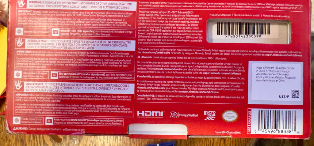 Nintendo Switch OLED 7H82