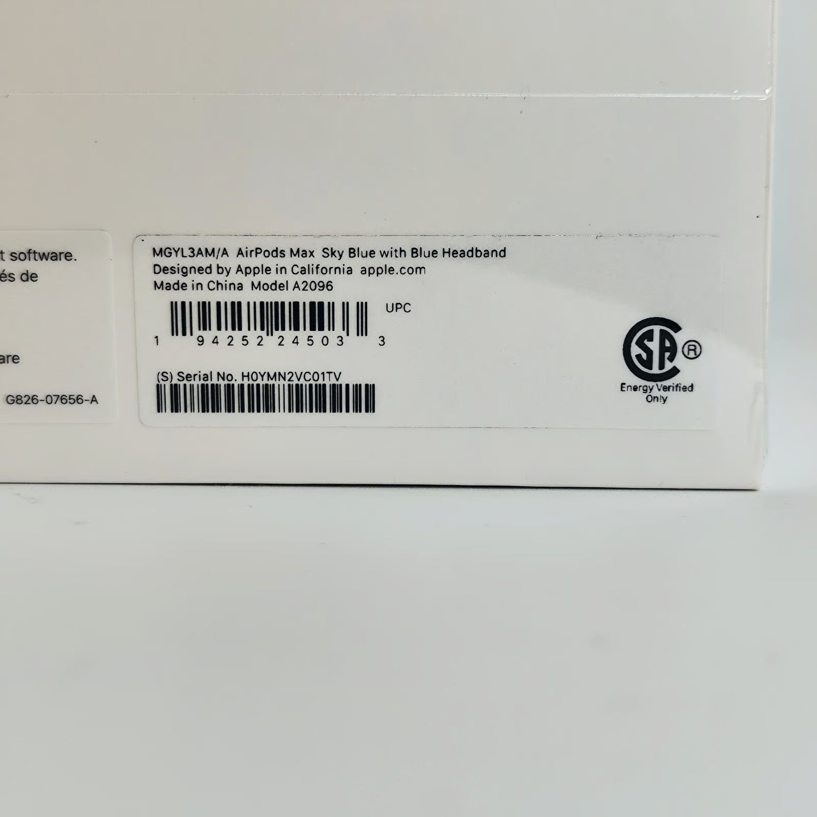 Apple AirPods Max Over Ear Wireless Headphone Sky Blue (NEW- SEALED) 1A89